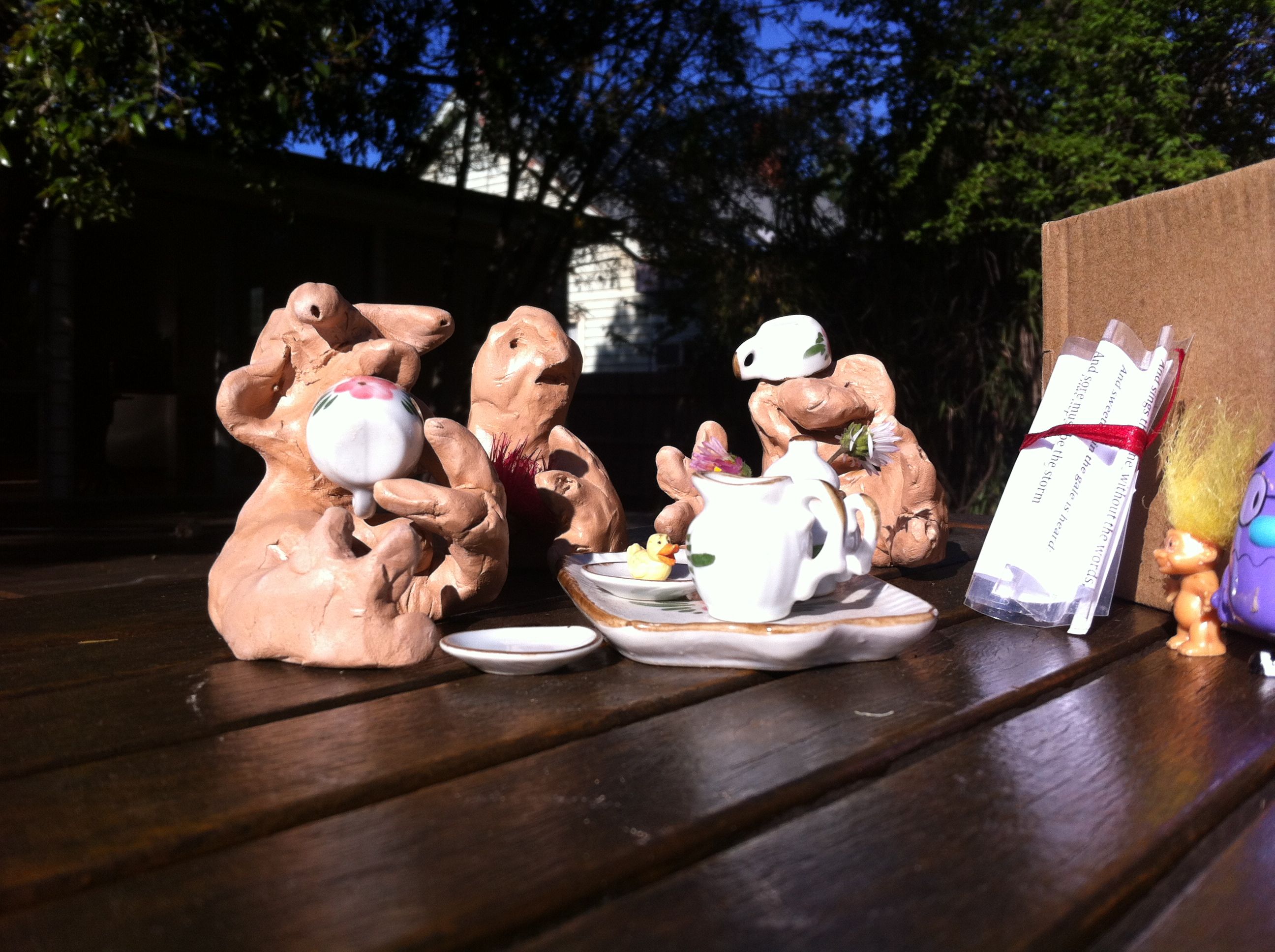 Nothing like a shared pot of tea with real cups and saucers to make you feel special.
