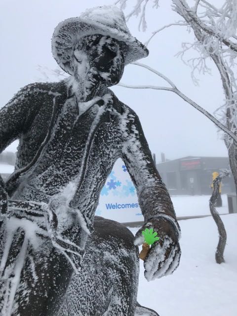 Green Hand in Mount Buller promoting!